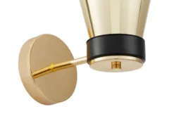 Lampada da parete moderna a bicchiere oro Fabro W1