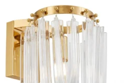 LAMPADA DA PARETE MODERNA IN OTTONE BOSCONE W2