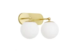LAMPADA DA PARETE MODERNA IN OTTONE FREDICA W2