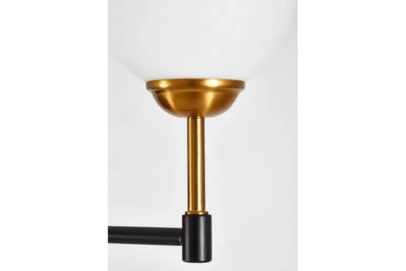 LAMPADA DA PARETE MODERNA NERA E ORO ALDONO