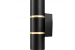 LAMPADA DA PARETE MODERNA NERO E ORO ASTI W2