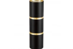 LAMPADA DA PARETE MODERNA NERO E ORO ASTI W2