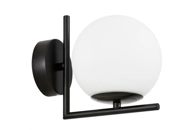 LAMPADA DA PARETE MODERNA NERO SORENTO D15