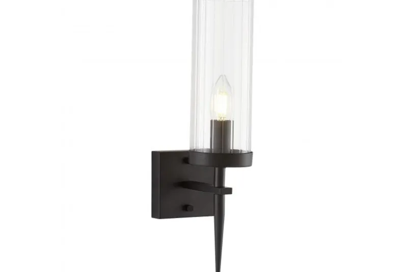 LAMPADA DA PARETE NERA MODERNA MORATTI W1
