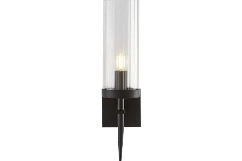 LAMPADA DA PARETE NERA MODERNA MORATTI W1