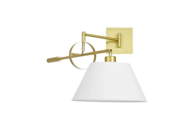 LAMPADA DA PARETE OTTONE E BIANCO TURINA