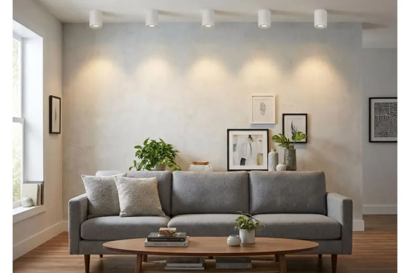 LAMPADA DA SOFFITTO CONE W1 IN METALLO BIANCO