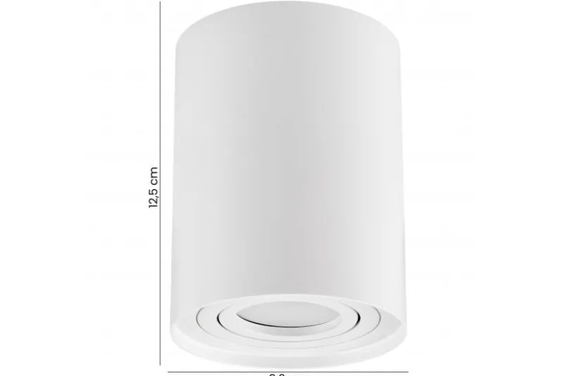 LAMPADA DA SOFFITTO CONE W1 IN METALLO BIANCO