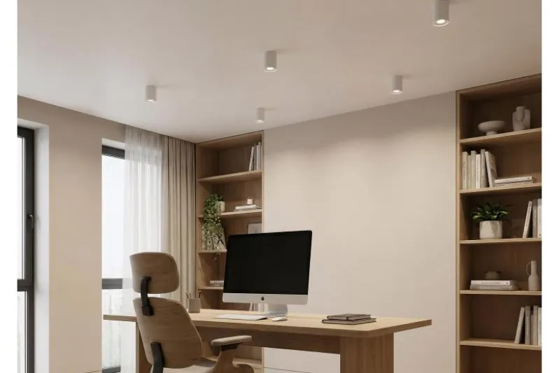 LAMPADA DA SOFFITTO CONE W1 IN METALLO BIANCO