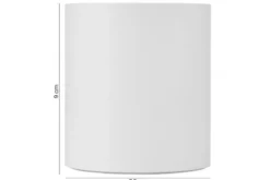 Lampada da soffitto in metallo bianco NURI W1