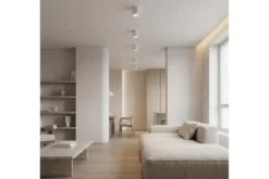 Lampada da soffitto in metallo bianco NURI W1