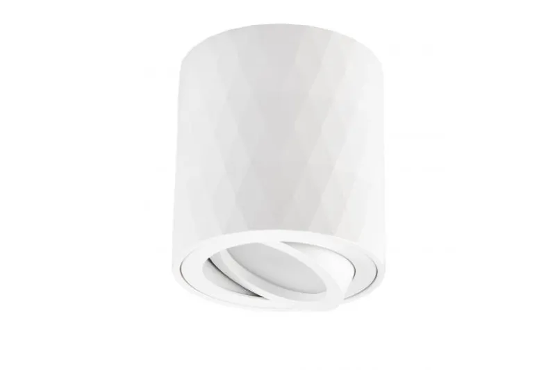 Lampada da soffitto in metallo bianco TIGO W1