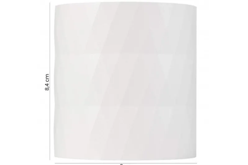 Lampada da soffitto in metallo bianco TIGO W1