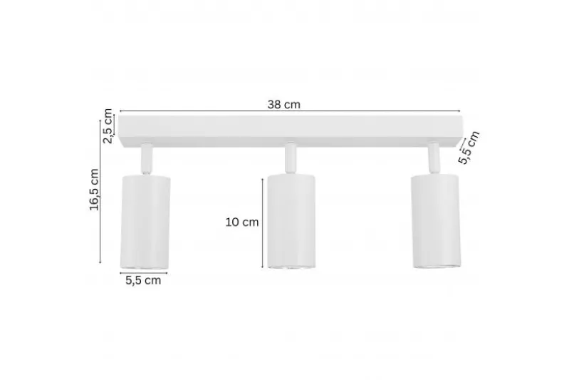 LAMPADA DA SOFFITTO MODERNA BIANCA NEO W3