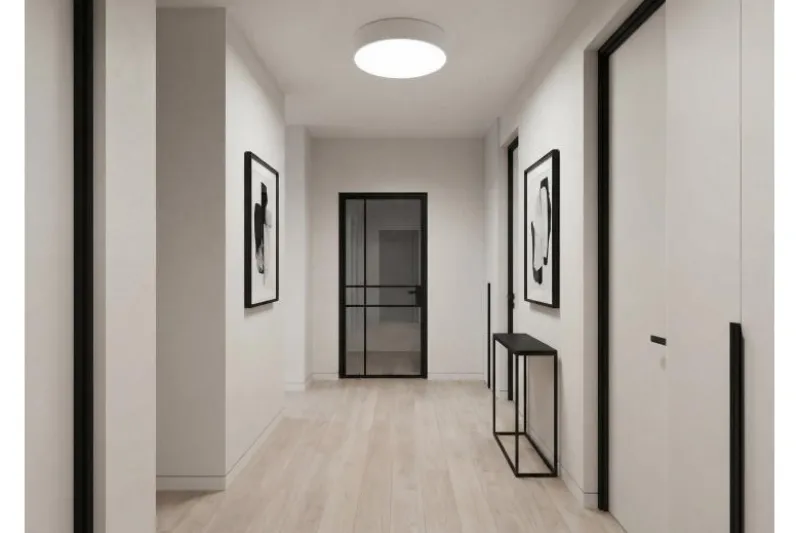 LAMPADA DA SOFFITTO MODERNA BIANCA ORBO D40