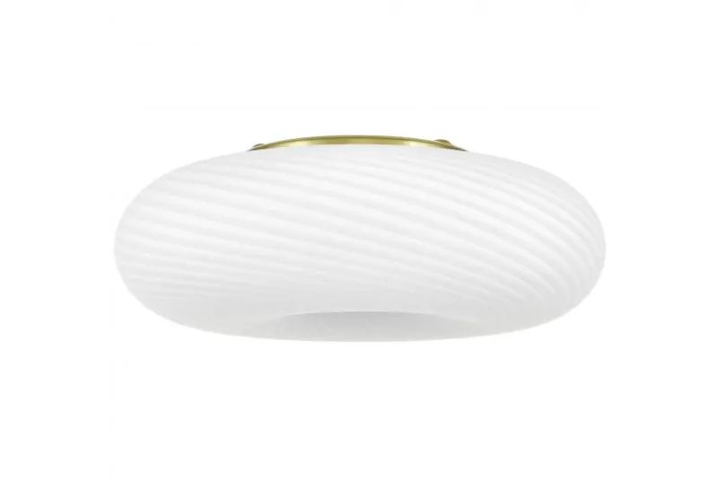LAMPADA DA SOFFITTO MODERNA BIANCO E ORO MONARTE D38
