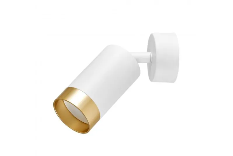 LAMPADA DA SOFFITTO MODERNA BIANCO E ORO VIVO W1