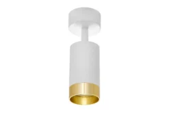 LAMPADA DA SOFFITTO MODERNA BIANCO E ORO VIVO W1