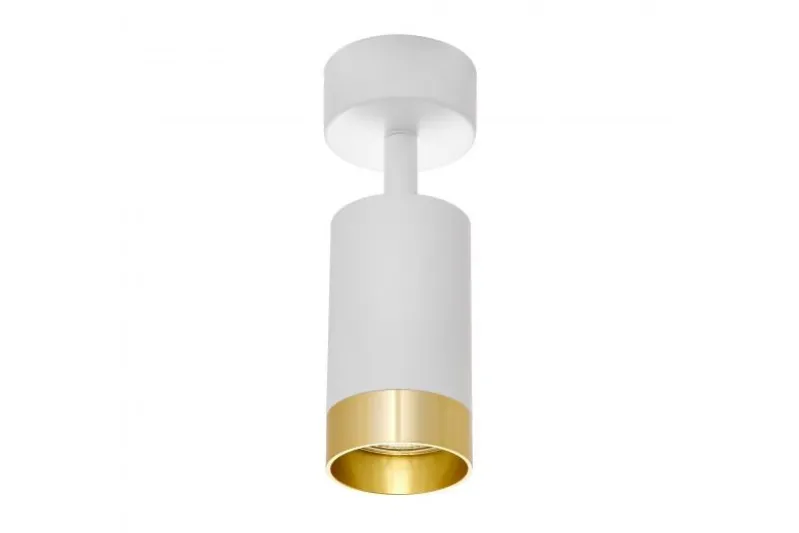 LAMPADA DA SOFFITTO MODERNA BIANCO E ORO VIVO W1
