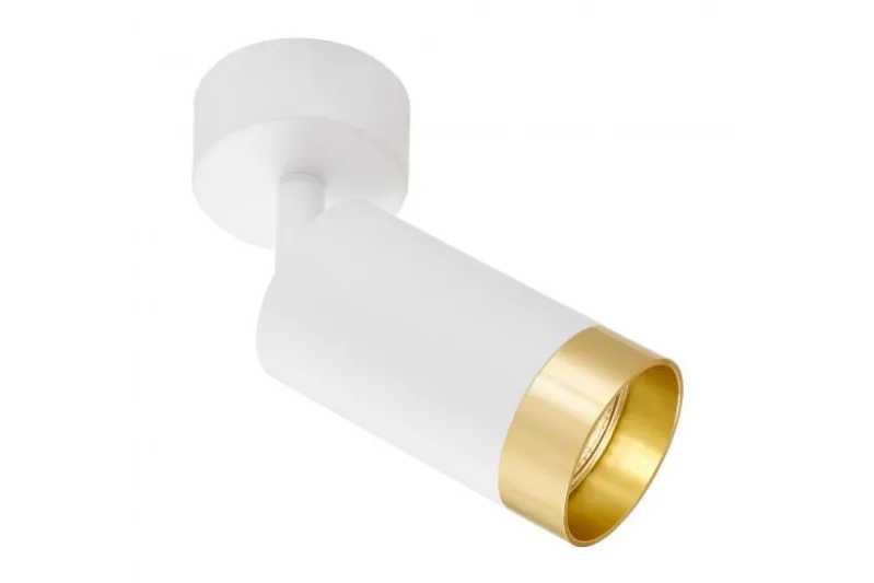 LAMPADA DA SOFFITTO MODERNA BIANCO E ORO VIVO W1