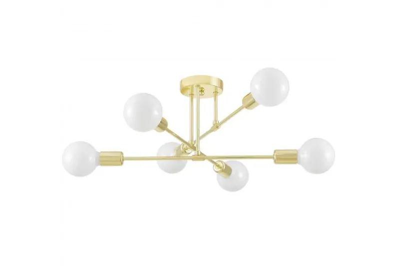 LAMPADA DA SOFFITTO MODERNA CLASSICA ORO NOVA W6