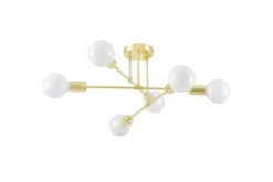LAMPADA DA SOFFITTO MODERNA CLASSICA ORO NOVA W6