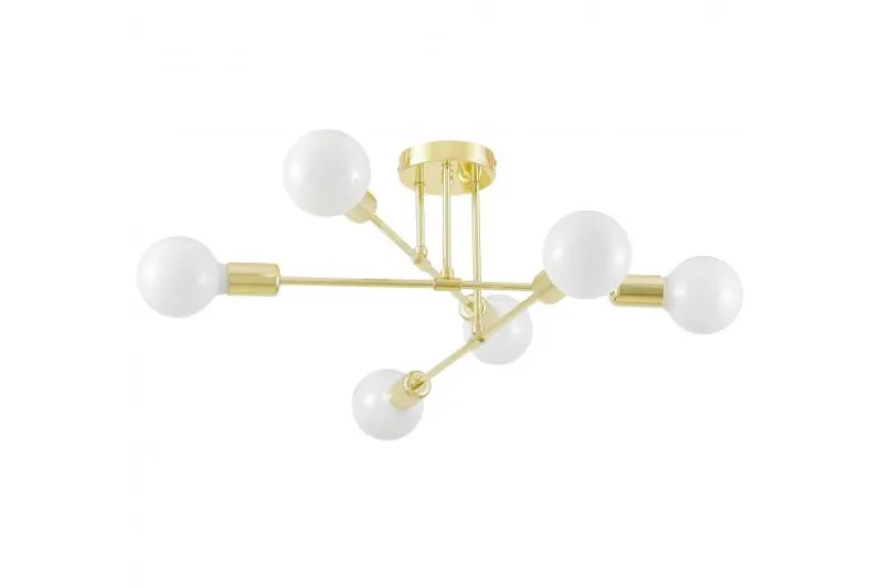 LAMPADA DA SOFFITTO MODERNA CLASSICA ORO NOVA W6