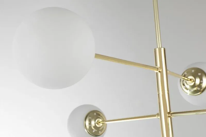 LAMPADA DA SOFFITTO MODERNA CLASSIC ORO FINO PRO W6