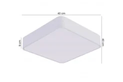 LAMPADA DA SOFFITTO MODERNA CUBO BIANCO D40