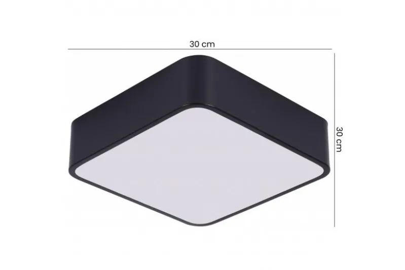 LAMPADA DA SOFFITTO MODERNA CUBO D30 NERA
