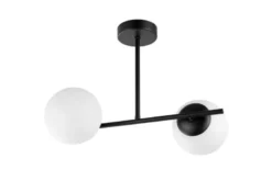 LAMPADA DA SOFFITTO MODERNA LEDO W2 NERO