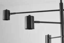 LAMPADA DA SOFFITTO MODERNA NERA DORA W6