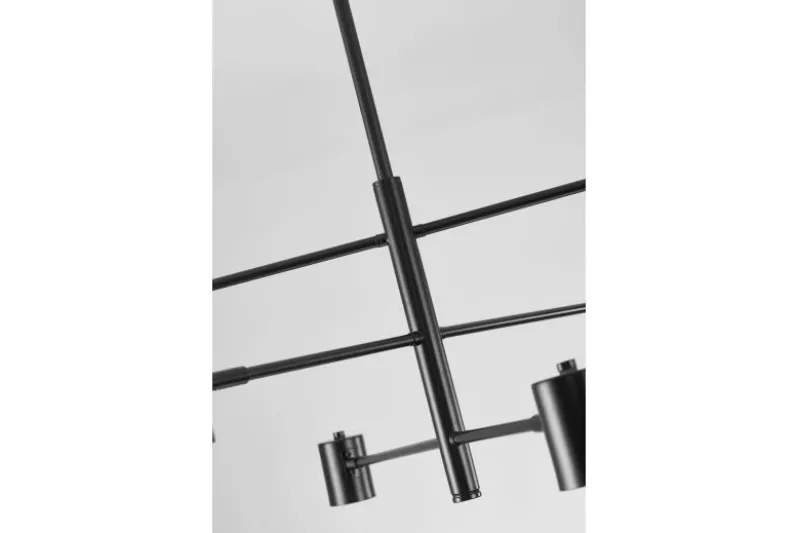 LAMPADA DA SOFFITTO MODERNA NERA DORA W6