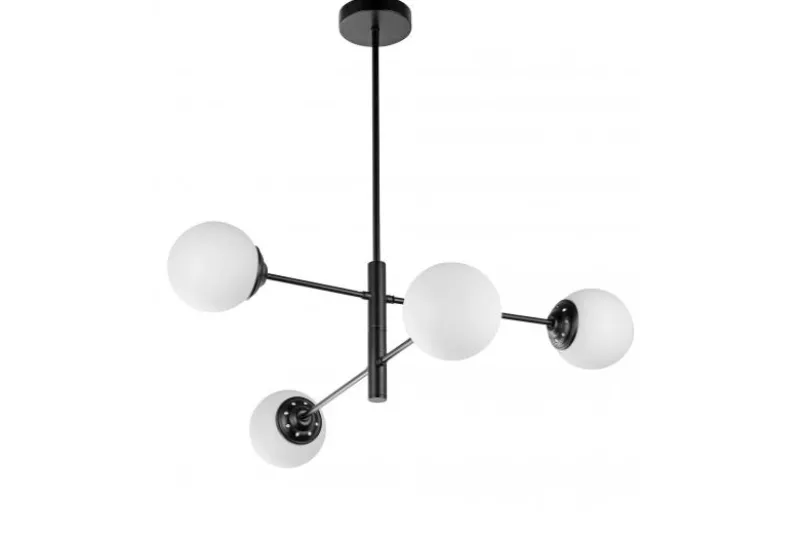 LAMPADA DA SOFFITTO MODERNA NERA FINO PRO W4