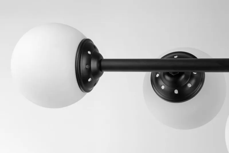 LAMPADA DA SOFFITTO MODERNA NERA FINO W5