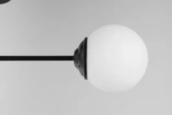 LAMPADA DA SOFFITTO MODERNA NERA FINO W2
