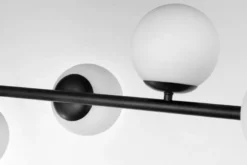 LAMPADA DA SOFFITTO MODERNA NERA LEDO W5