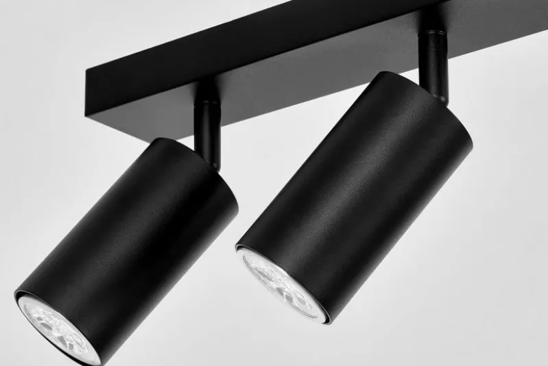 LAMPADA DA SOFFITTO MODERNA NERA NEO W4