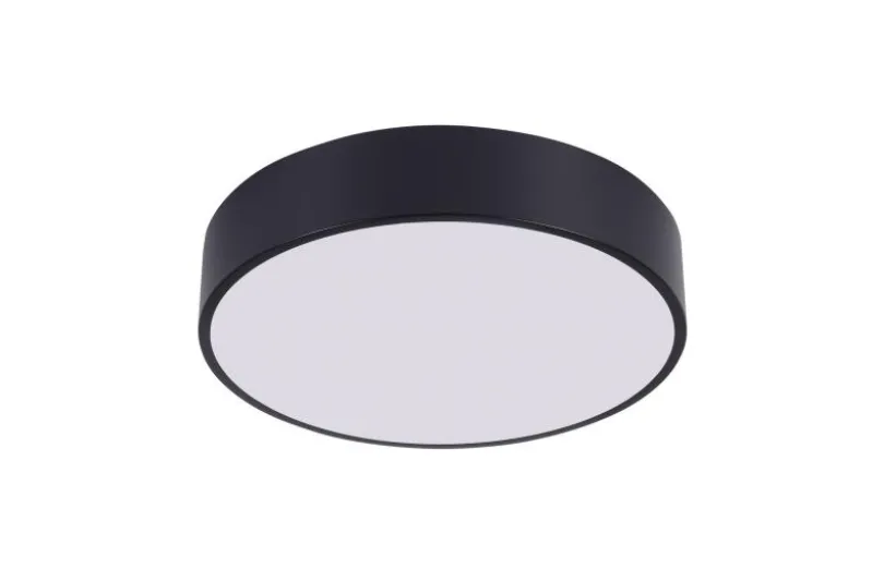 LAMPADA DA SOFFITTO MODERNA NERA ORBO D40