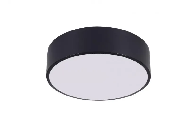 LAMPADA DA SOFFITTO MODERNA NERA ORBO D30