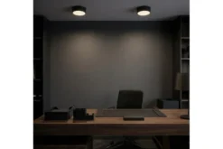 LAMPADA DA SOFFITTO MODERNA NERA ORBO D23