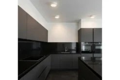 LAMPADA DA SOFFITTO MODERNA NERA ORBO D23
