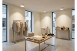 LAMPADA DA SOFFITTO MODERNA NERA ORBO D23