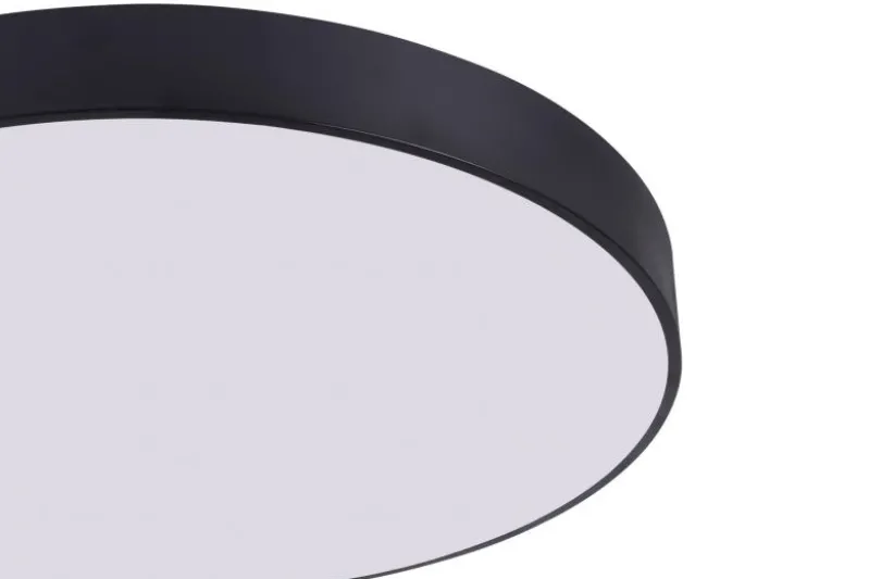 LAMPADA DA SOFFITTO MODERNA NERA ORBO D78