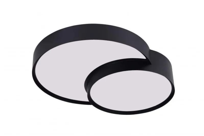 LAMPADA DA SOFFITTO MODERNA NERA ORBO DUO D48