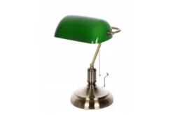 Lampada da tavolo Churchill con paralume colore verde