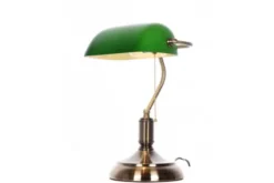 Lampada da tavolo Churchill con paralume colore verde