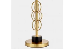 Lampada da tavolo comodino AZZARIA Bianco Ottone