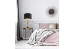 Lampada da tavolo comodino AZZARIA Nero Ottone