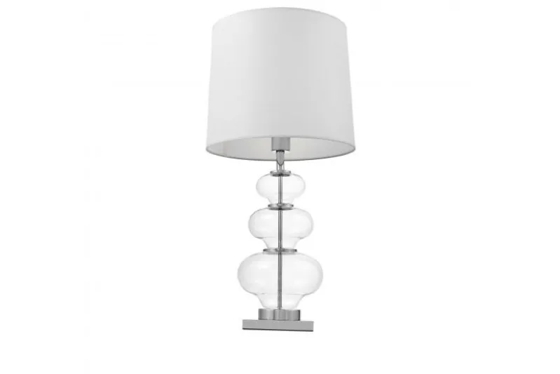 Lampada da tavolo comodino BRISTON Bianco